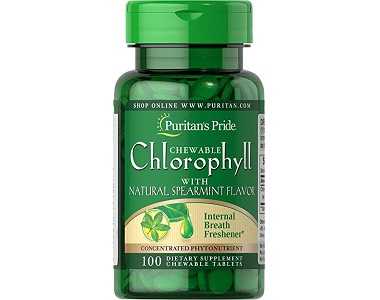 Puritan's Pride Chewable Chlorophyll Review - For Bad Breath And Body Odor