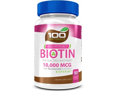 100 Naturals Biotin Review - For Hair Loss, Brittle Nails and Unhealthy Skin