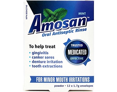 Amosan Oral Antiseptic Rinse Review - For Relief From Canker Sores